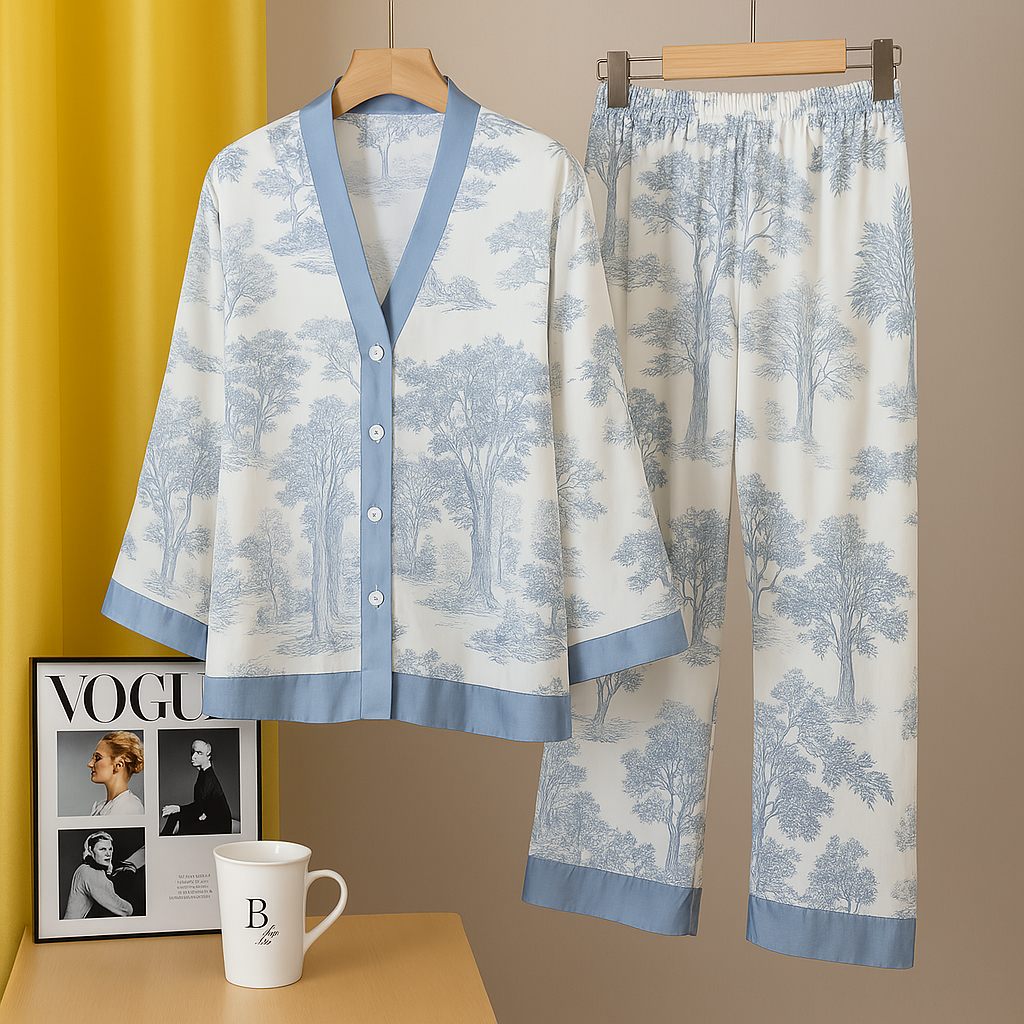 Satin Pajama Set for Women