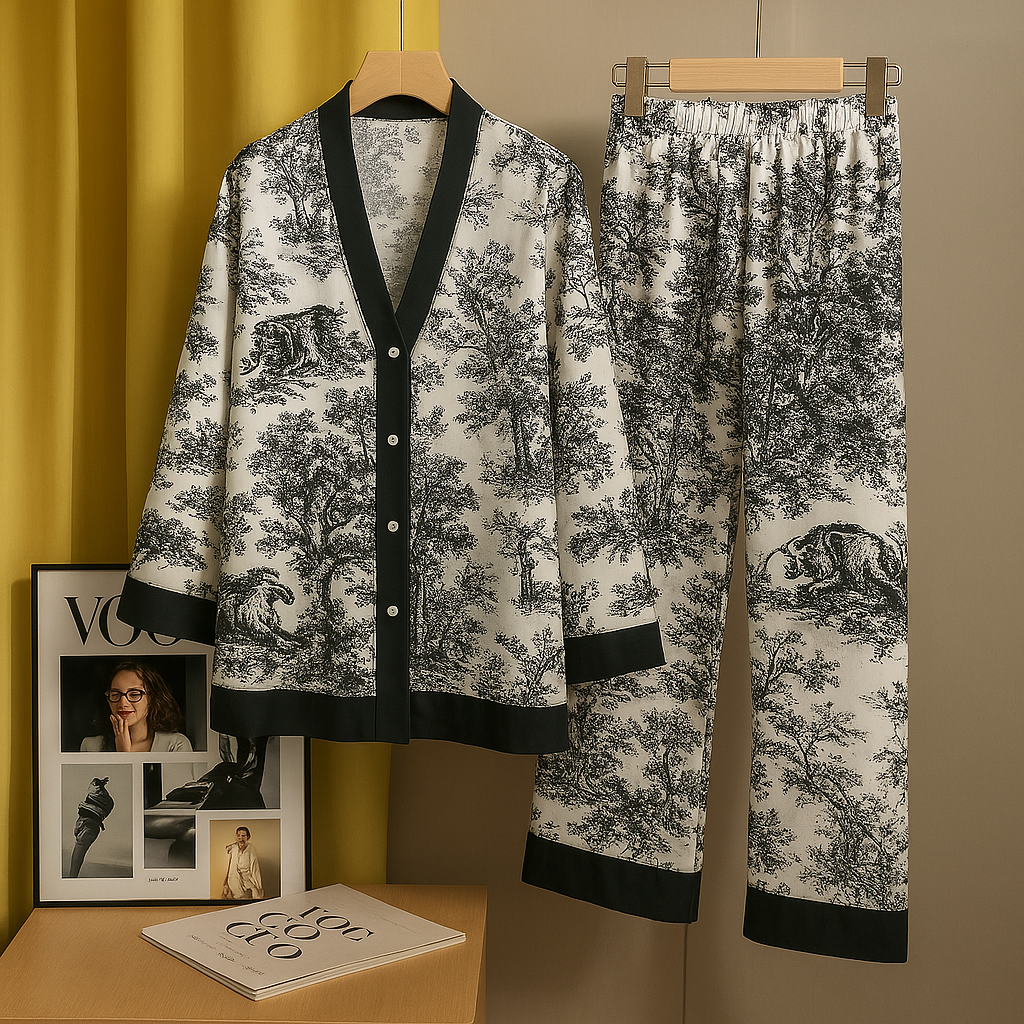 Satin Pajama Set for Women