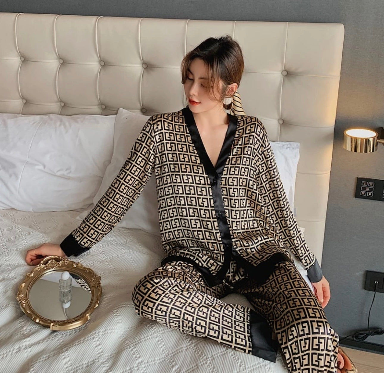 Satin Pajama Set for Women