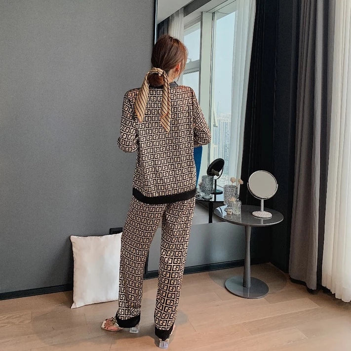 Satin Pajama Set for Women