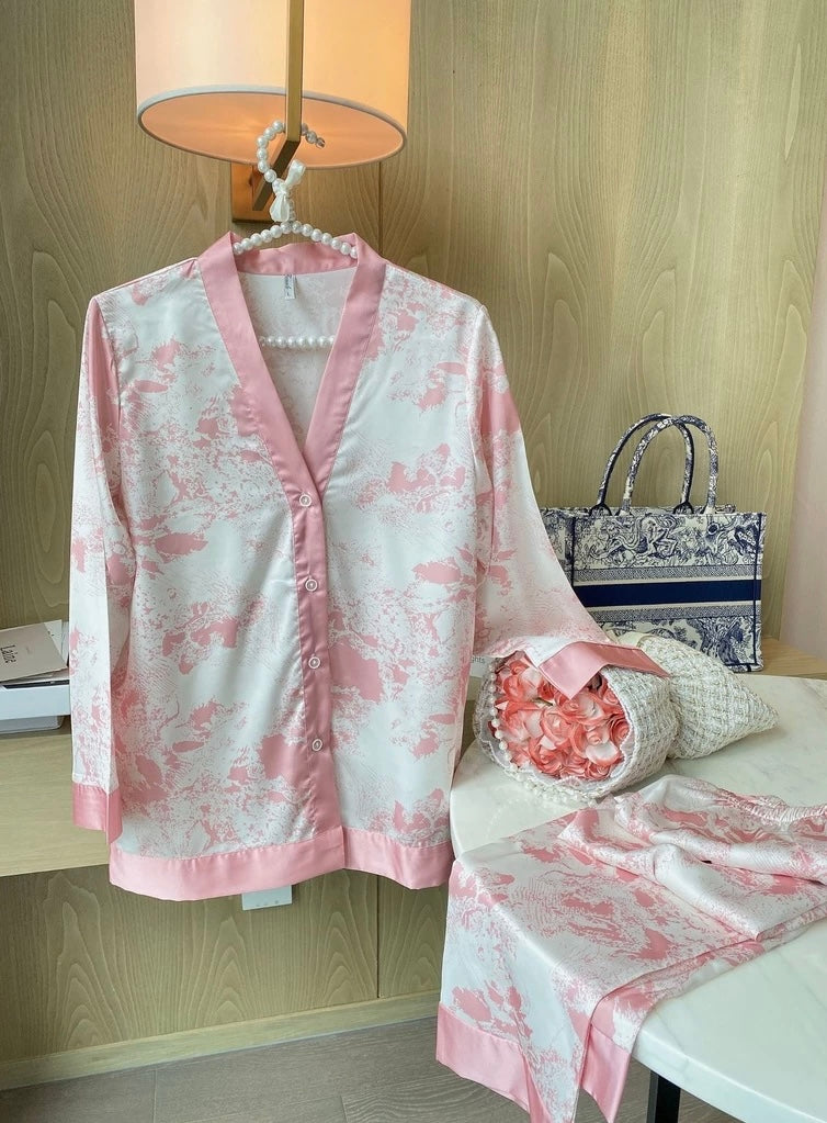 Pink Pajama Set for Women