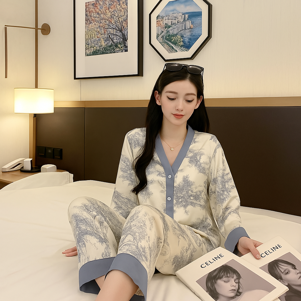 Satin Pajama Set for Women